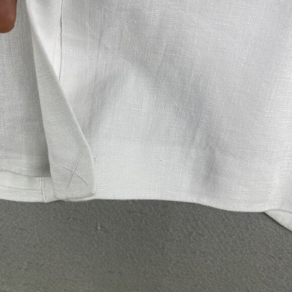 MADEWELL The Larsen Blazer Women Size XS 100% Linen White - Picture 8 of 16